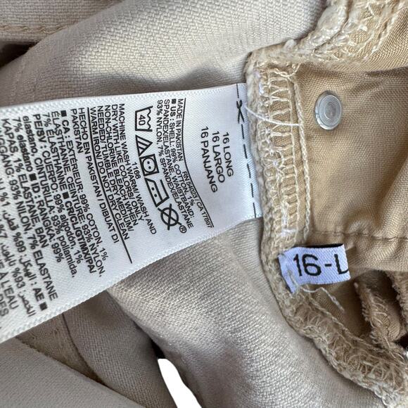Old Navy Maternity O.G. Straight Jeans Size 14 Long Full Panel NWT Beige - Picture 7 of 8